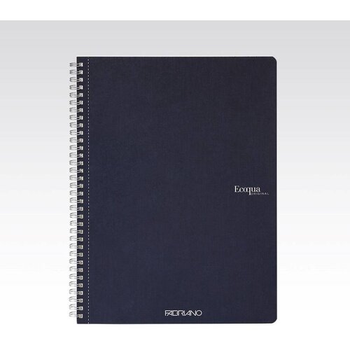 Fabriano Bilježnica Ecoqua original A4 90g 70L spiralna crte dark blue 19290204 Slike