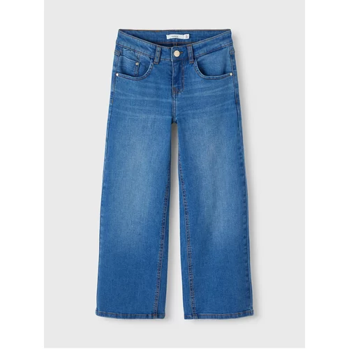 name it Blue Girls' Wide Jeans - Girls
