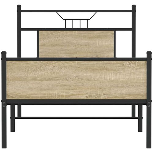 VidaXL Okvir kreveta bez madraca boja hrasta sonome 75 x 190 cm drveni Slike