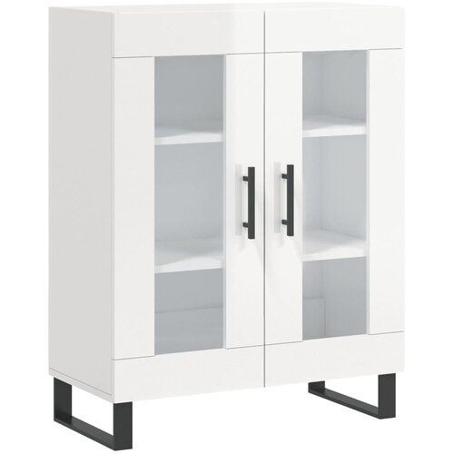 Maison Chic Komoda - Predalnik visok sijaj bela 69,5x34x90 cm inženirski les, (21720125) Slike