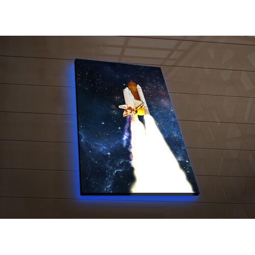 Wallity Zidna slika sa LED rasvjetom NASA-041, 45x70 cm Cijene