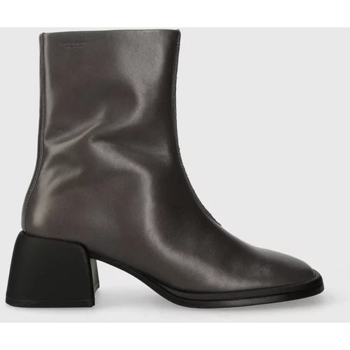 Vagabond Shoemakers Kožne gležnjače ANSIE za žene, boja: siva, ravni potplat, 5445.001.18