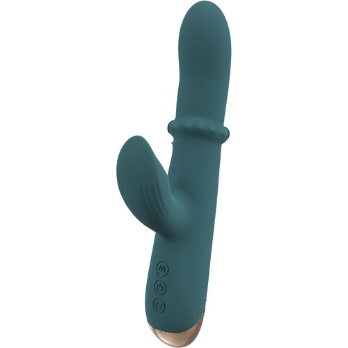 You2Toys Thumping Rabbit Vibrator with Moving Ring Green Slike