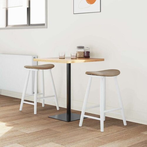  Trpezarijske stolice 2 pcs Bijelo 46 x 37 x 63 cm Slike