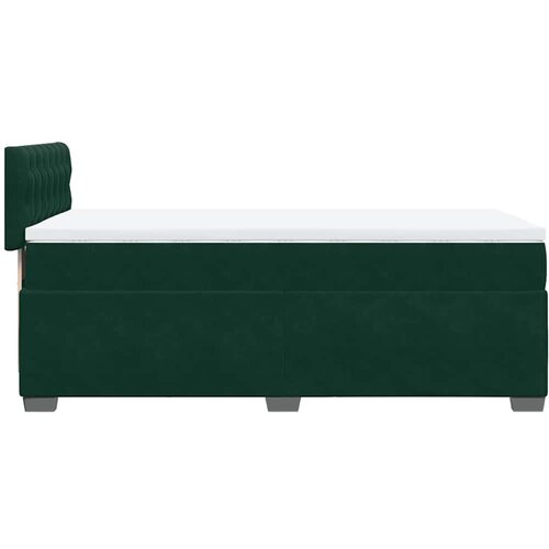 Box spring krevet s madracem tamnozeleni 90x190 cm bar&amp;scaron;unasti Slike