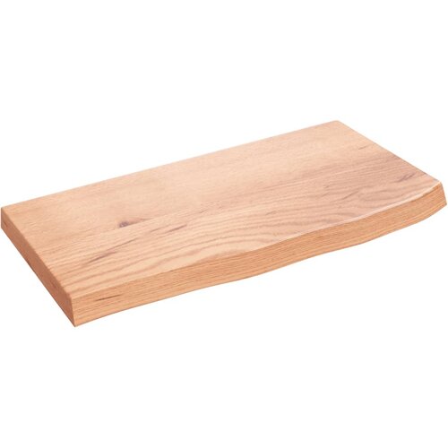Maison Chic Stenska polica - Viseča Polica svetlo rjava 60x30x(2-4) cm trdna hrastovina, (21784725) Cene
