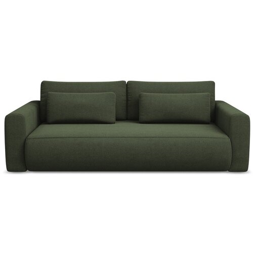 Makamii Kaki zelena sklopiva/s prostorom za odlaganje sofa 238 cm Kapua – Cijene