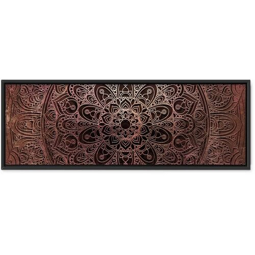  Slika - Mandala: Amber Silence 120x40 U crnom drvenom okviru Slike
