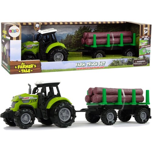 Green Tractor Trailer Logs Wood Farm Sound Cijene