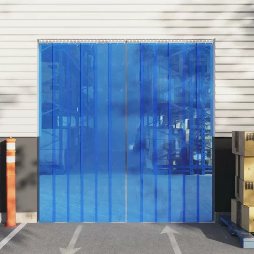  Zavesa za vrata modra 300 mm x 2,6 mm 10 m PVC