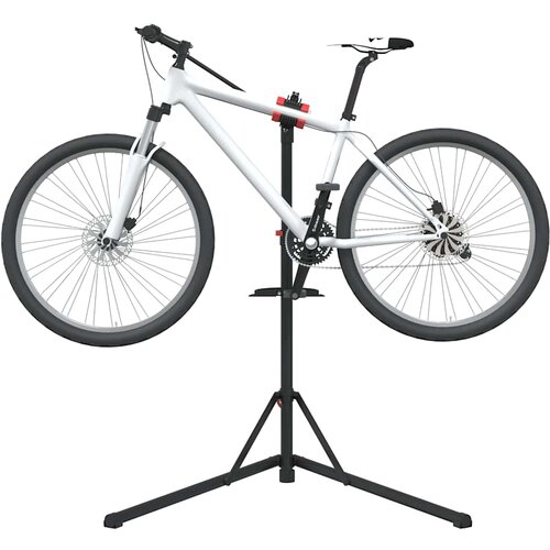  Stalak za popravak bicikla sklopivi 92 - 152 cm crveni čelični Cene