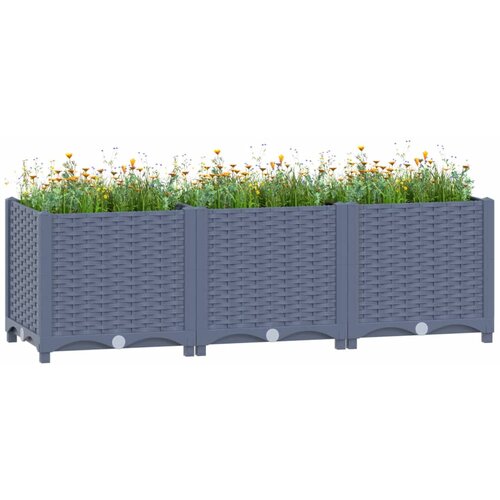 Furnova Visoka greda 120x40x38 cm polipropilen, (21921849) Cene