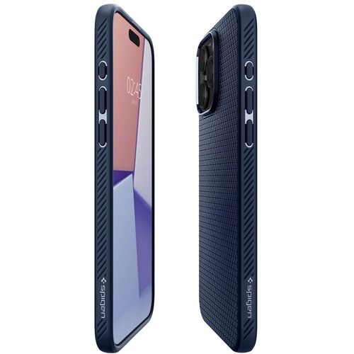 Spigen LIQUID AIR etui za iPhone 15 Pro Max ACS06563 mornarsko moder Slike