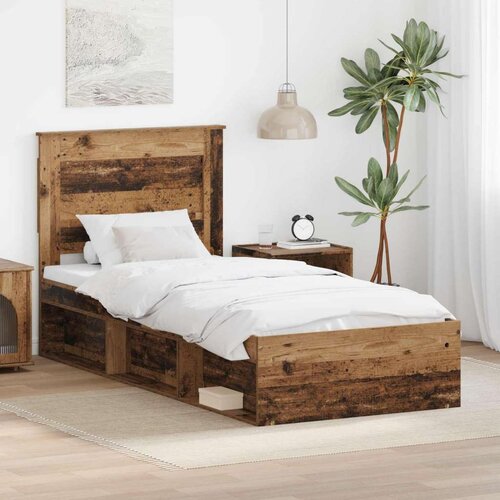  Okvir za krevet Staro drvo 90 x 190 cm Čvrsto borovo drvo Cijene