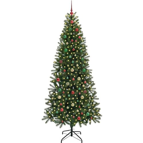 VidaXL Umjetno božićno drvce s stalakom Zelena 210 cm PE i PVC Slike