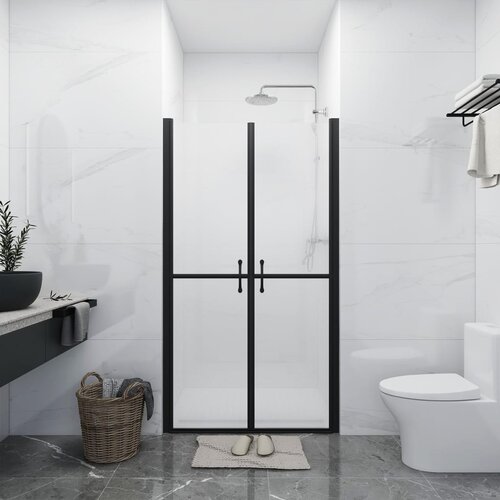 VidaXL Vrata za tu&amp;scaron; mlečna ESG (78-81)x190 cm Slike