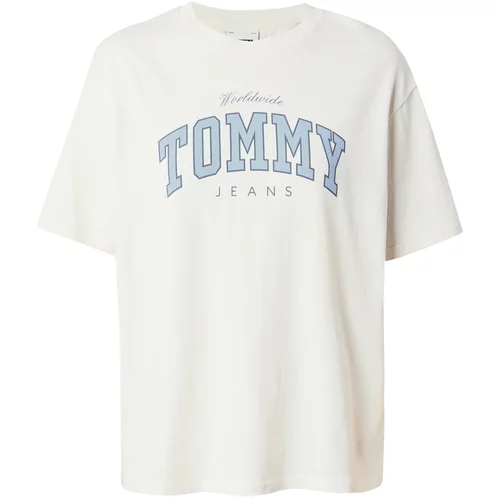 Tommy Jeans Majica mornarsko plava / sivkasto plava / bijela