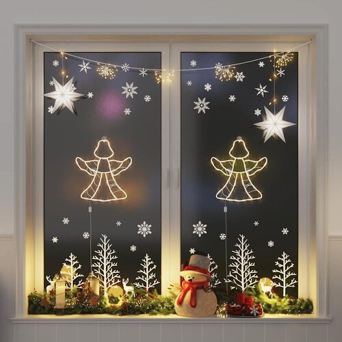 vidaXL Božična luč Angel Silhouette 2 kosa 50 LEDs Warm White Cene