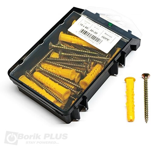 BPC Pakovanje tiplova Fi 10mm i &scaron;rafova 10x60 mm 10+10 kom Cene