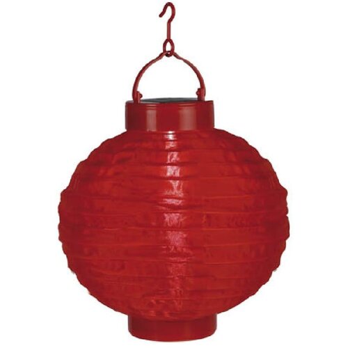 Star Trading Rdeča zunanja solarna LED svetilka Star Trading Summer, ø 30 cm Cene