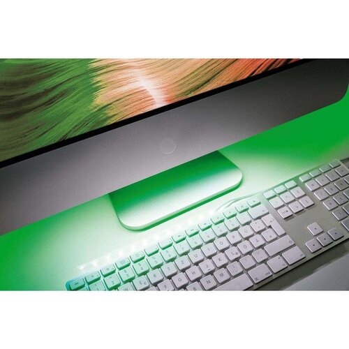  30cm USB LED traka zelena+bijela Slike