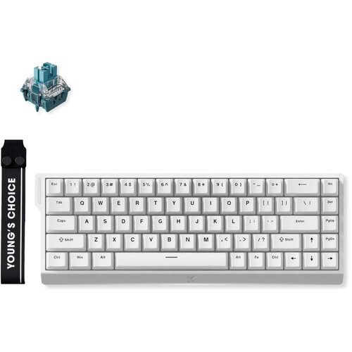 MCHOSE Gaming tastatura Ace 68 White No RGB/Ice Blue Magnetic switch Cene