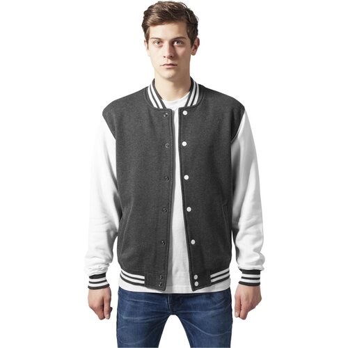 Urban Classics 2-tone College Sweatjacket cha/wht Slike