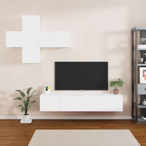 vidaXL 7-dijelni set TV ormarića bijeli od konstruiranog drva Cene