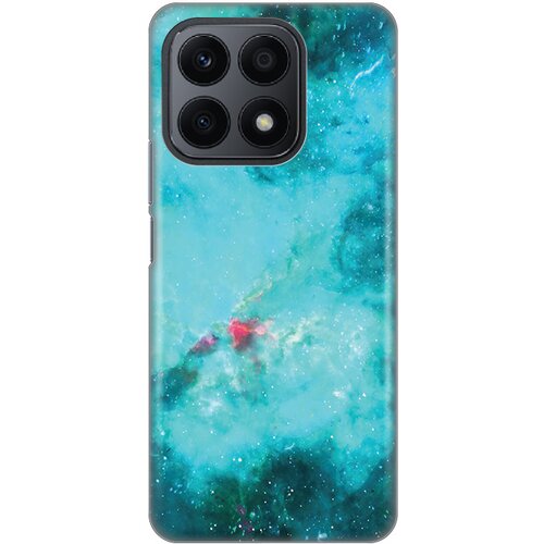  Silikonska maska za Honor X8a Marbel Sky Print akvamarin Slike