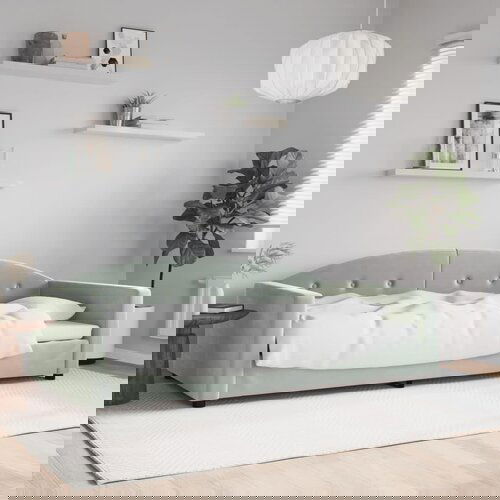 vidaXL Dnevni krevet svjetlosivi 100 x 200 cm baršunasti Cijene