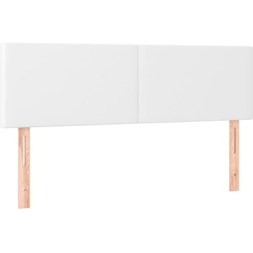 Maison Chic Posteljno vzglavje - Vzglavna omarica 2 kosa belo 72x5x78/88 cm umetno usnje, (22078001) Cene