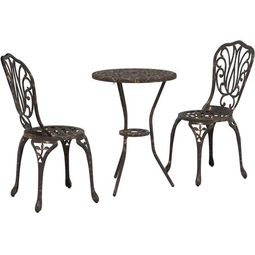 Bistro set za vrt 3 pcs Aluminij Slike