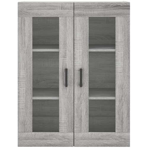  Visoka komoda siva sonome 69,5x34x180 cm od konstruiranog drva Slike