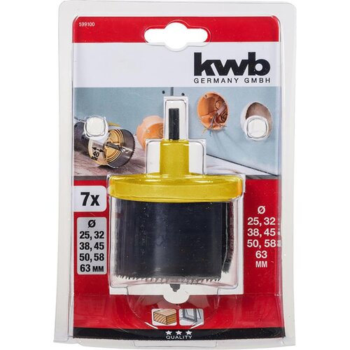 KWB Kruna za bu&amp;scaron;ilicu PILA ZA RUPE 7/1,25-63x40mm Slike