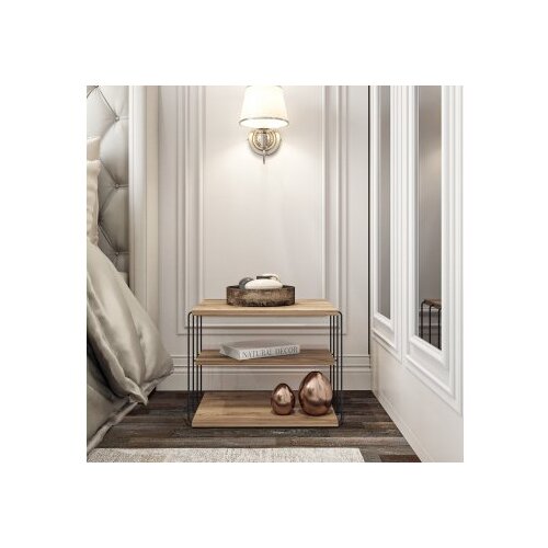 Decortie Pomoćni stolčić Lifon Atlantic Pine, Smeđi Slike