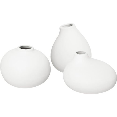 Blomus set od 3 bijele minijaturne vaze Nona Cene