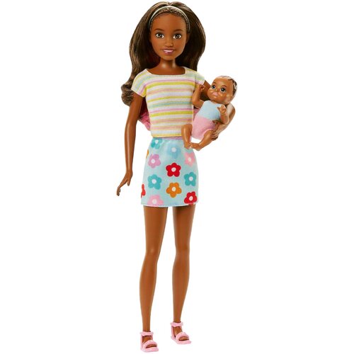Mattel Barbie Skipper Babysitter Set z Rjavolasko Lutko Manekenko in Dodatki, Ve?barvno, (21582561) Cene