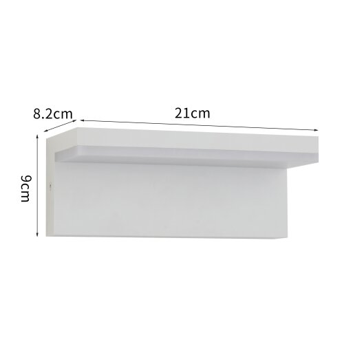  Brilagi - LED spolja&amp;scaron;nje zidno svetlo TESSI LED/10W/230V belo IP54 Slike