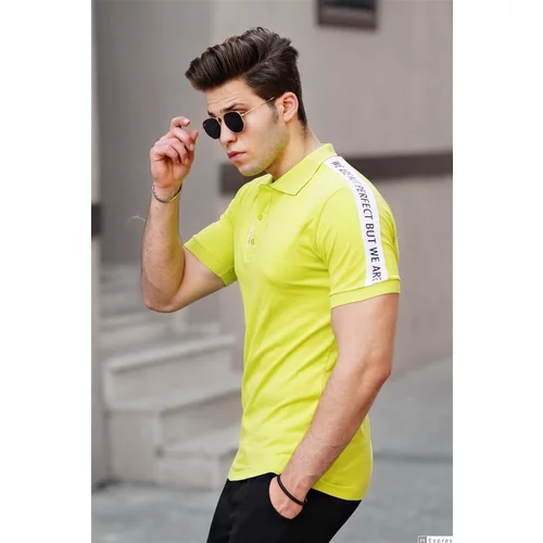 Madmext Polo T-shirt - Yellow - Regular fit