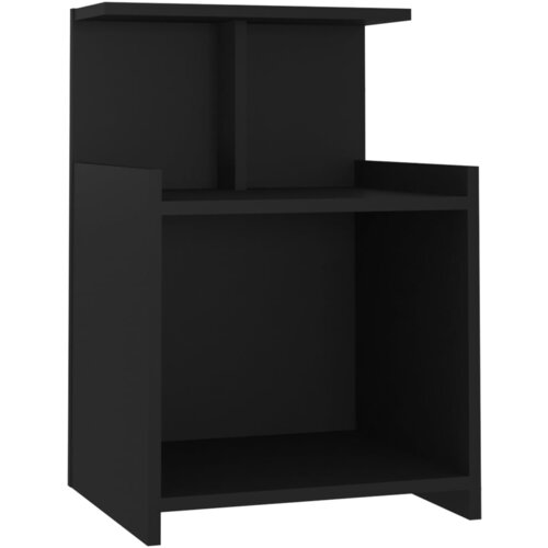 Maison Chic Nočna omarica - Nočna miza črna 40x35x60 cm iverna plošča, (21686729) Cene
