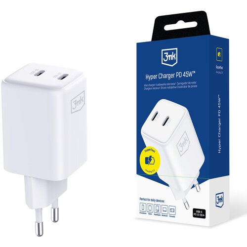 3mk HYPER CHARGER PD 45W GAN QC4+ PPS 2C ZA HITRO POLNJENJE APPLE SAMSUNG, (5000338886) Slike
