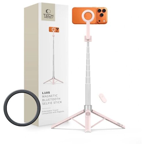 TECH-PROTECT Selfie palica L10S MagSafe Bluetooth Pink/Siva, (5000540374) Cene