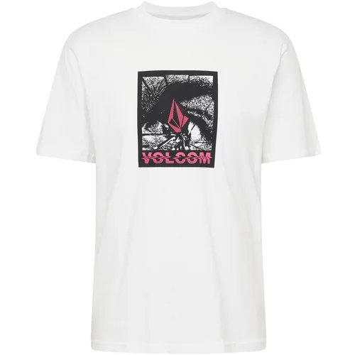 Volcom Majica 'OCCULATOR' roza / črna / bela