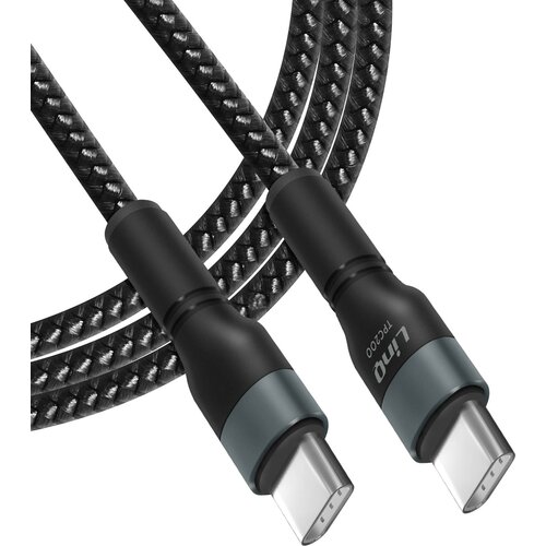 LINQ 60 w usb-c v usb-c kabelska tehnologija za napajanje, dolžina 2 m - crna, (20649878) Slike