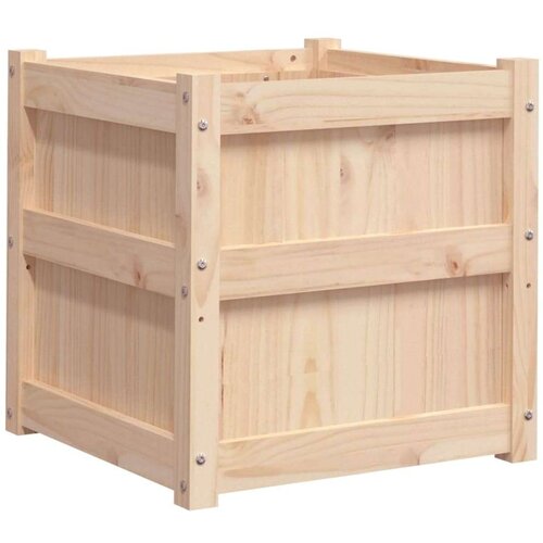 VidaXL Vrtna sadilica 50 x 50 x 50 cm od masivne borovine Slike