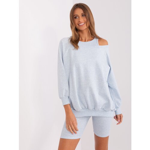 Fashion Hunters Light blue three-piece casual set Slike