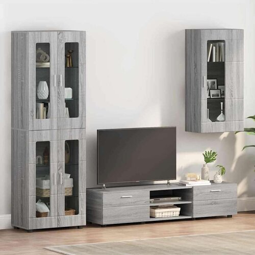  Kabinetski zidni s policom Sivi hrast sonoma 55 x 29 x 100 cm Cijene