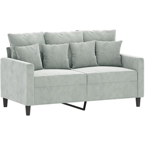 Maison Chic Dvosed kavč - Sofa - Kanape svetlo siv 120 cm žamet, (21727070) Cene