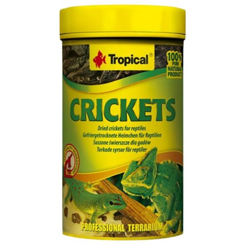 Tropical crickets osušeni crvići hrana za reptile 100ml - 10g Slike