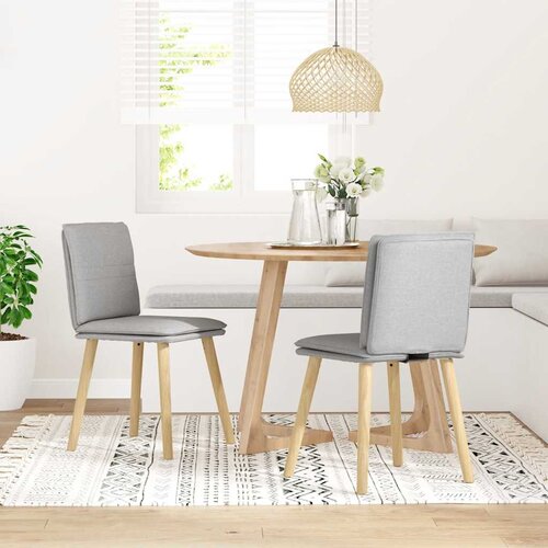Maison Chic Jedilni stoli - Vzorci stoli 2 kosov siva blago A626, (22032506) Cene